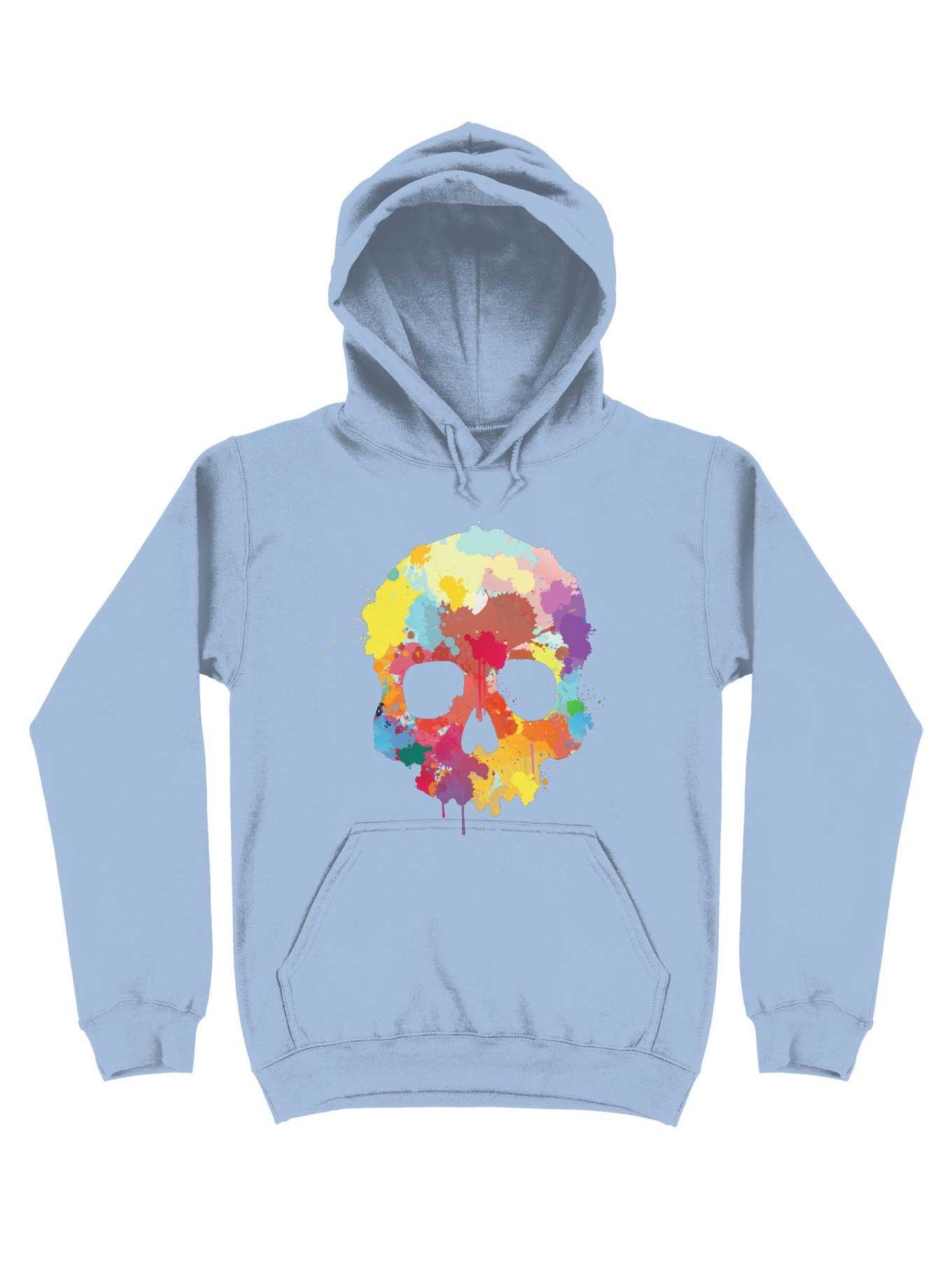 THRDLESS Expressive Colorful Skull Hoodie