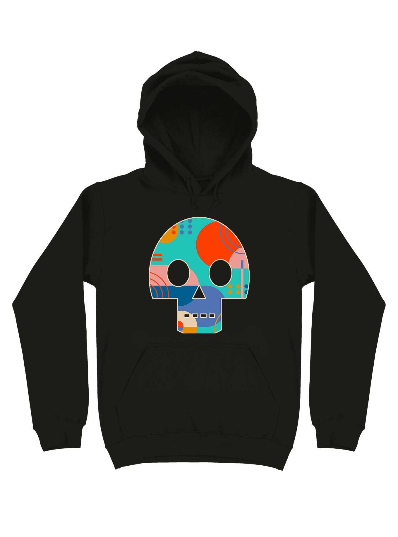 Geometric Abstract Memphis Skull Hoodie