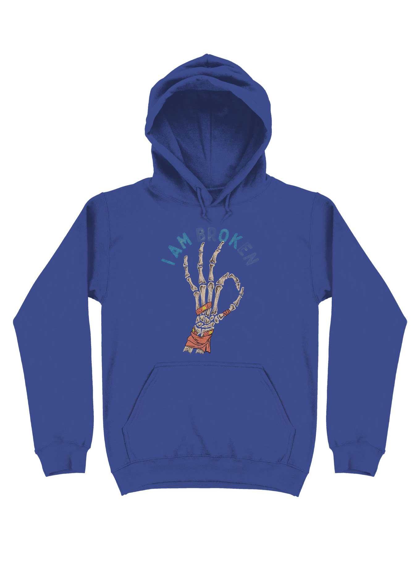 I Am Br(Ok)En Hoodie, ROYAL, hi-res