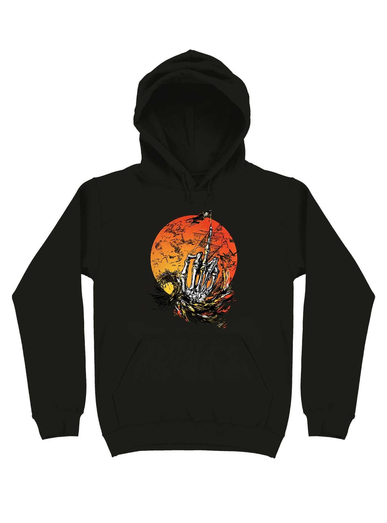 Sea Of Bones Hoodie, BLACK, hi-res