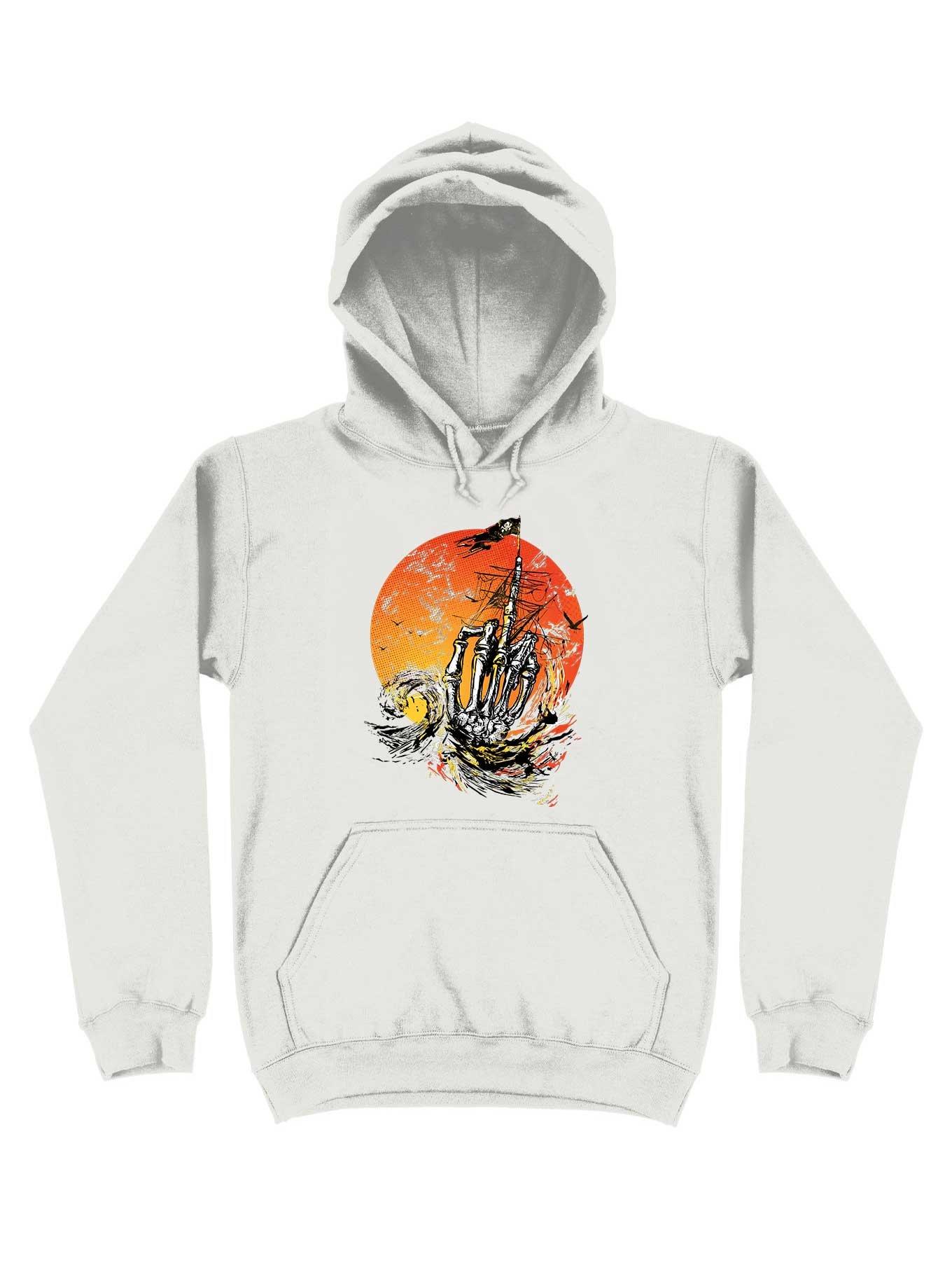 Sea Of Bones Hoodie, WHITE, hi-res