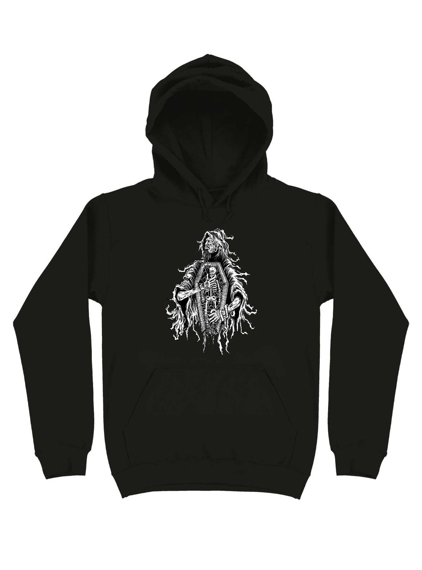 Side By Side Hoodie, BLACK, hi-res