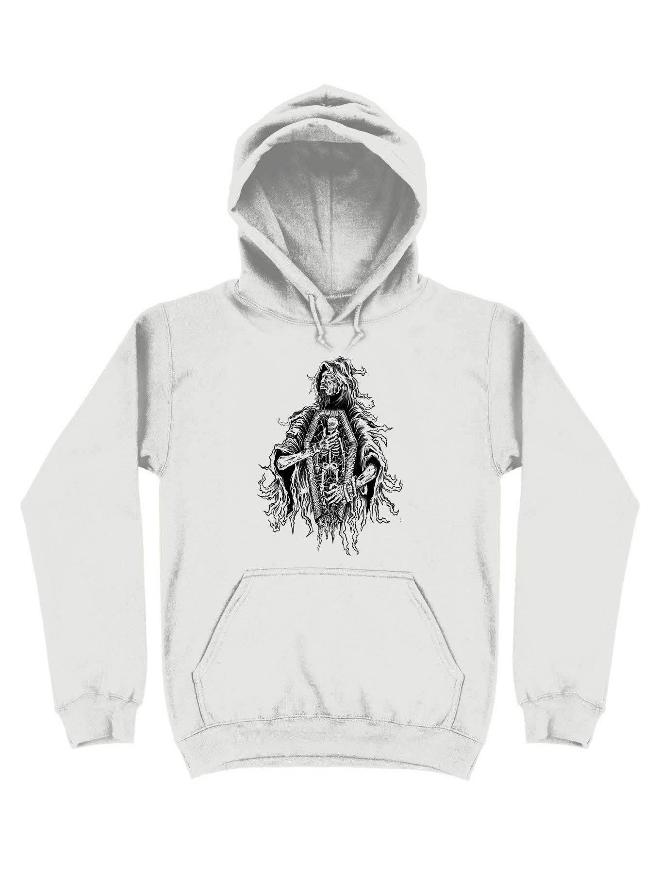 Side By Side Hoodie, WHITE, hi-res