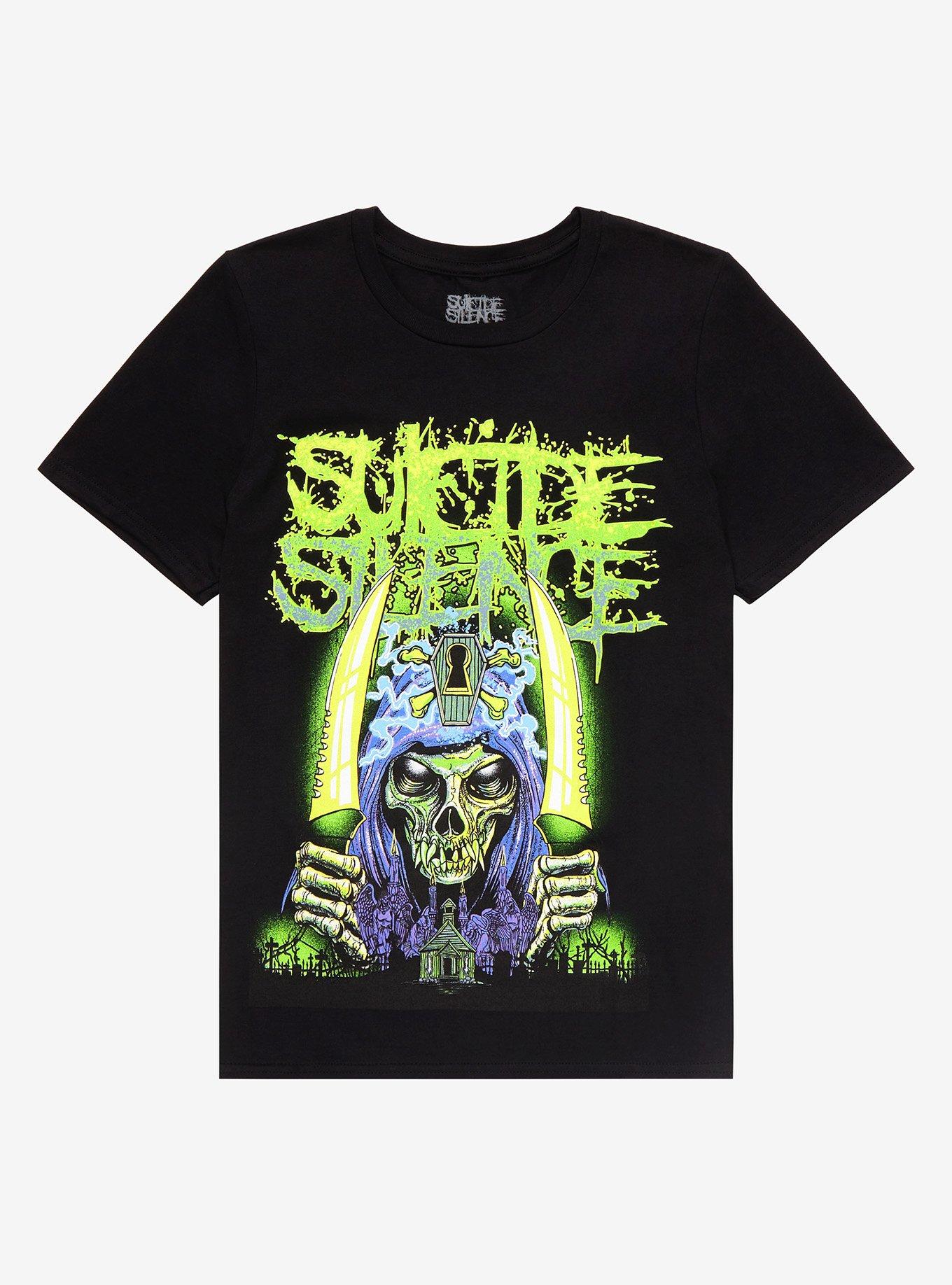 Suicide Silence Reaper Blades Boyfriend Fit Girls TShirt Hot Topic