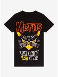 Misfits Unlucky 13 Boyfriend Fit Girls T-Shirt, BLACK, hi-res