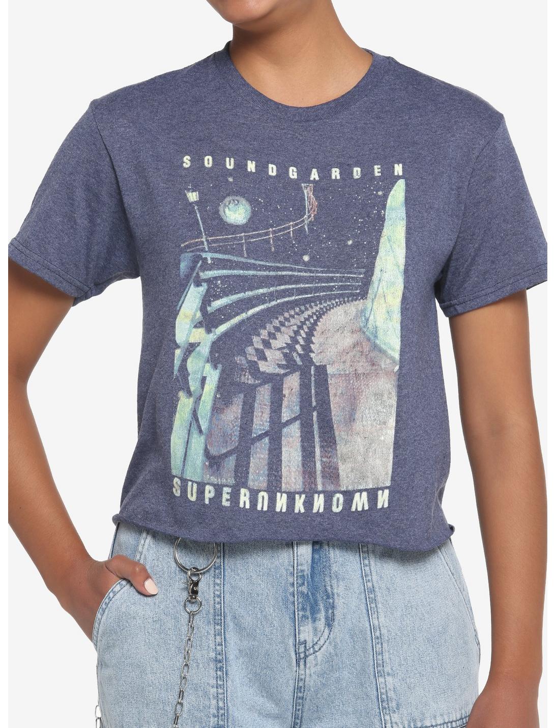 Soundgarden Superunknown Girls Crop T-Shirt, BLUE, hi-res