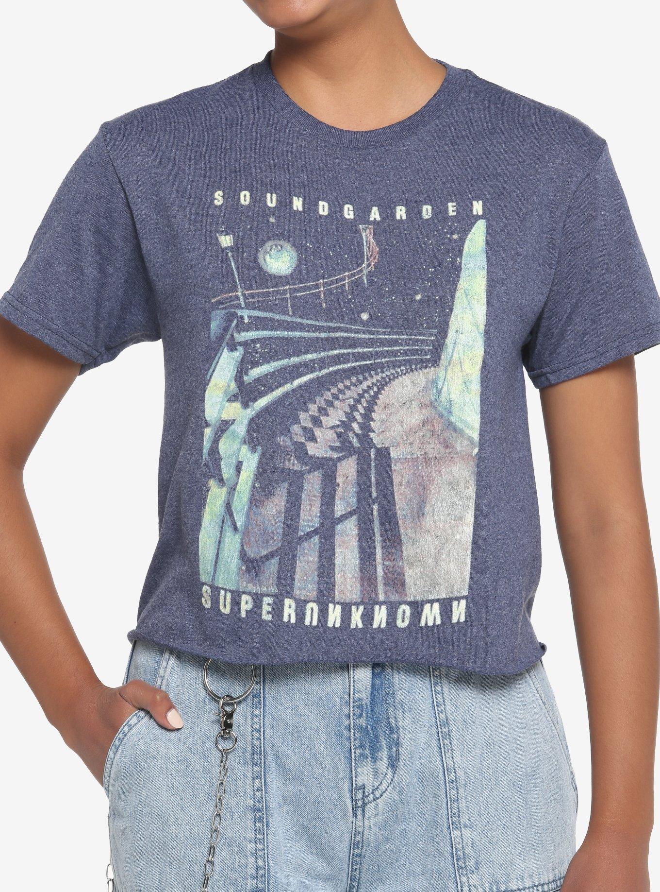 Soundgarden Superunknown Girls Crop T-Shirt, BLUE, hi-res
