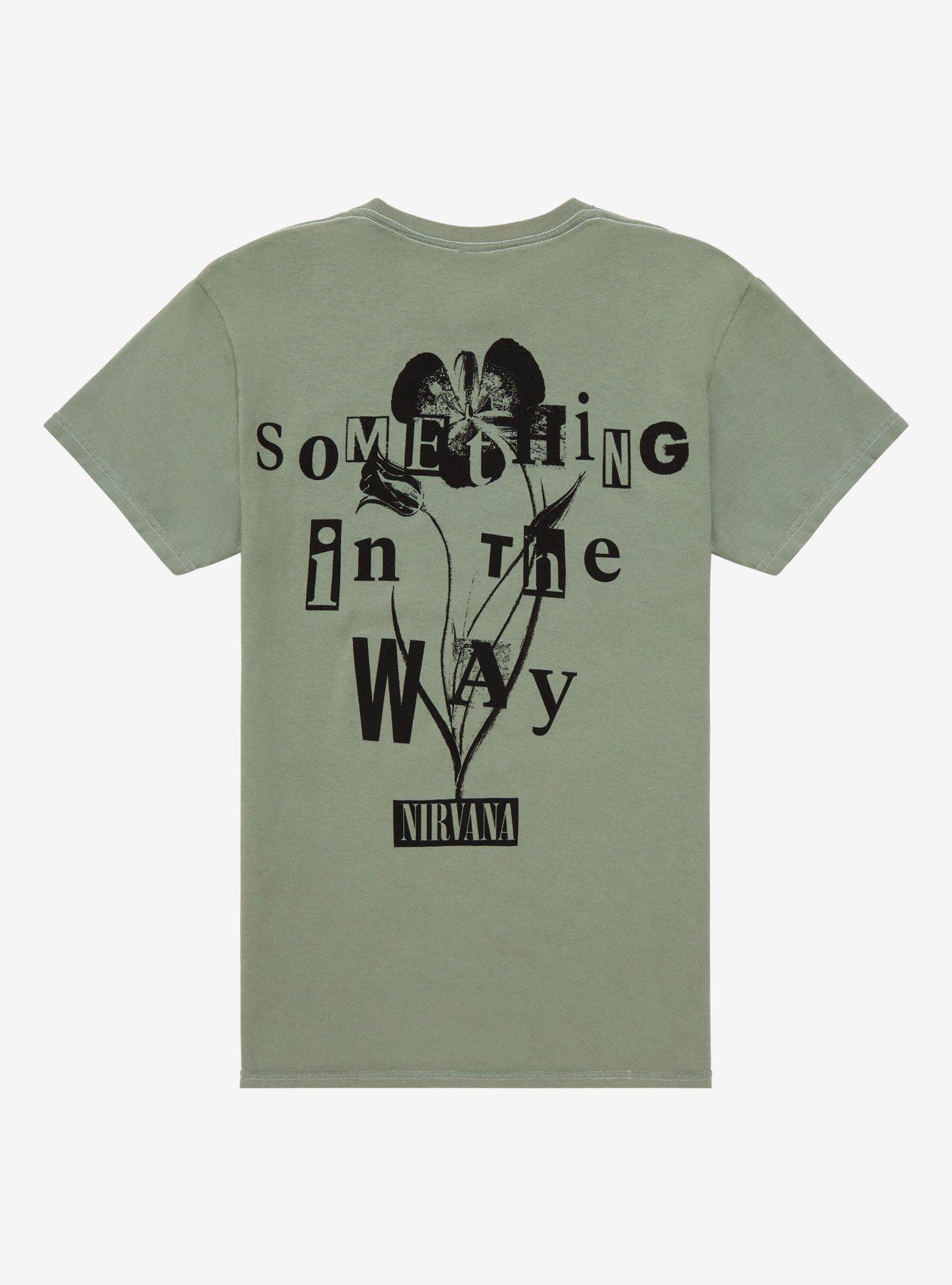 Nirvana Something In The Way Text Boyfriend Fit Girls T-Shirt, , hi-res