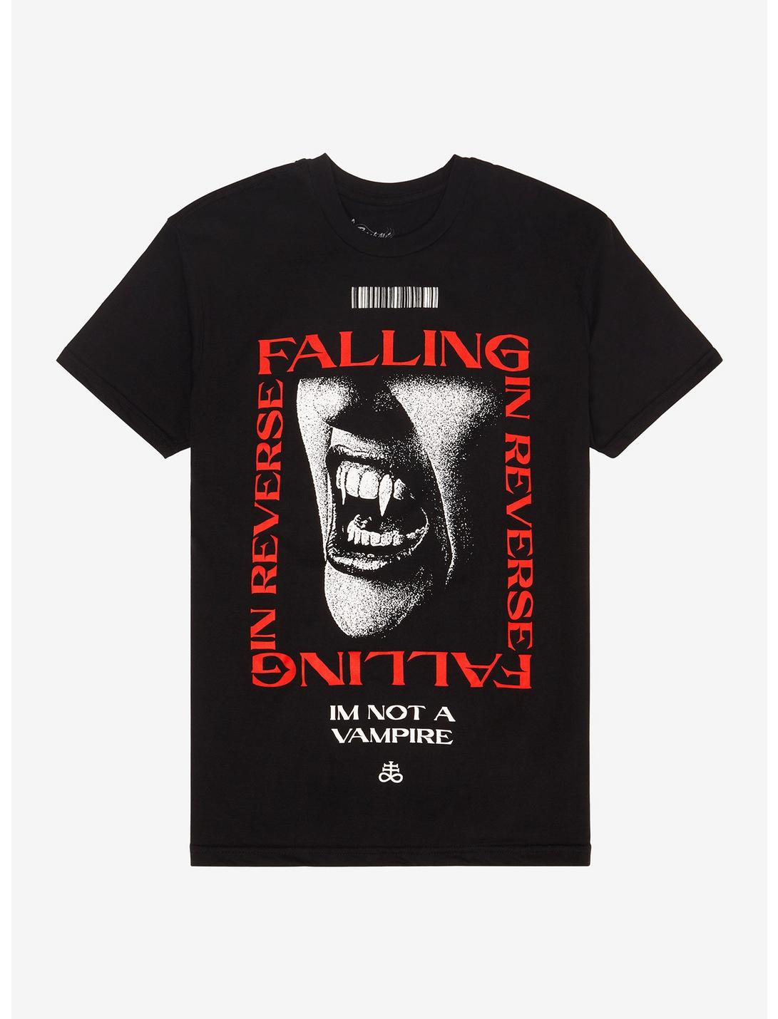 Falling In Reverse Vampire Boyfriend Fit T-Shirt, BLACK, hi-res