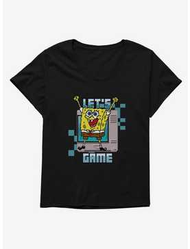 SpongeBob SquarePants Let's Game Womens T-Shirt Plus Size, , hi-res
