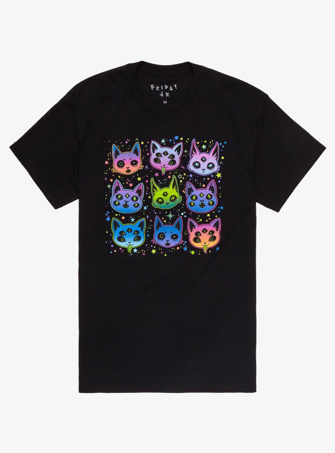Mythical Kitty Heads T-Shirt, , hi-res