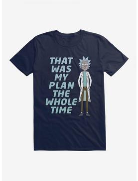 Rick And Morty Rick's Plan T-Shirt, MIDNIGHT NAVY, hi-res