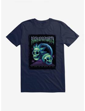 Rick And Morty Skulls Planet T-Shirt, MIDNIGHT NAVY, hi-res