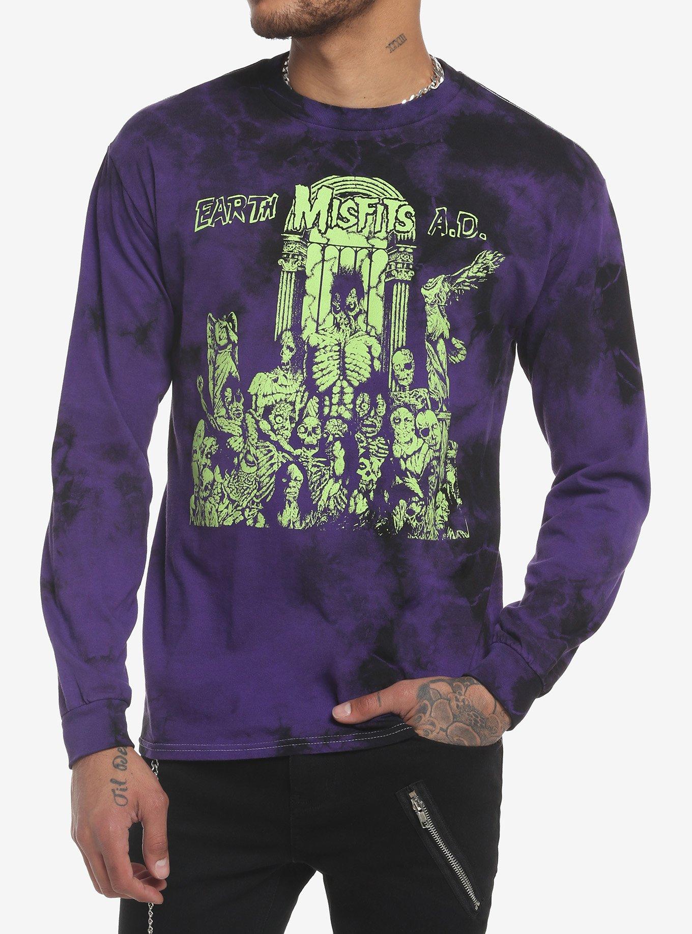 Misfits Earth A.D. Tie-Dye Long-Sleeve T-Shirt, MULTI, hi-res