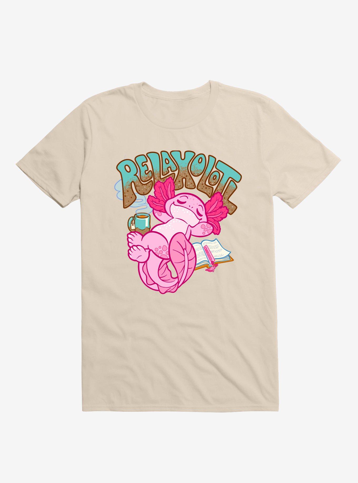 Relaxolotl T-Shirt, PINK, hi-res