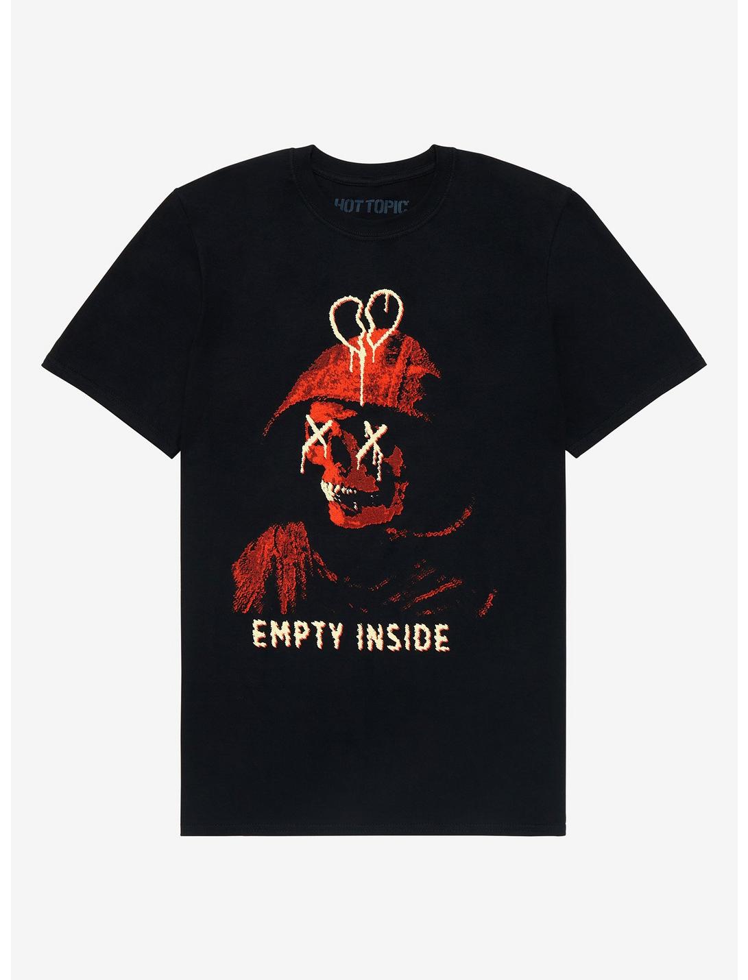 Empty Inside Skeleton T-Shirt, RED, hi-res