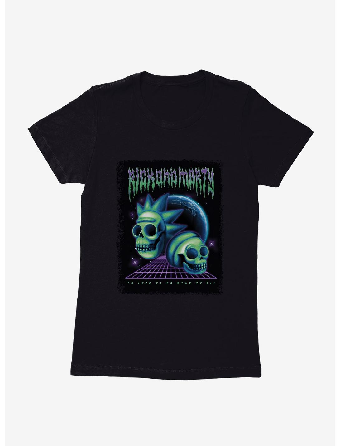 Rick And Morty Skulls Planet Womens T-Shirt, , hi-res