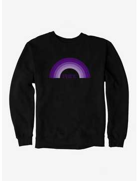 Pride Month James Evans Purple Pride Rainbow Sweatshirt, , hi-res