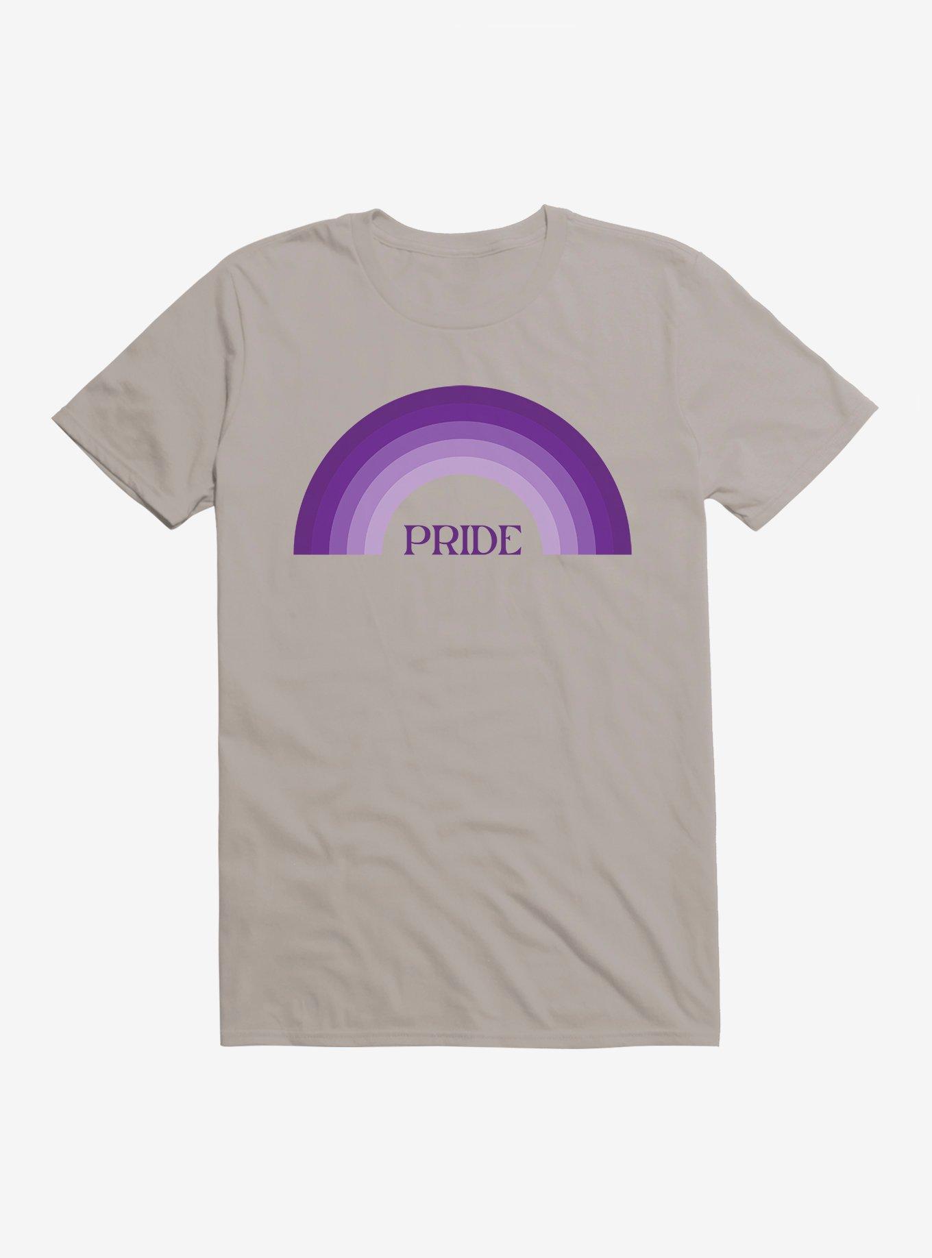 Pride Month James Evans Purple Pride Rainbow T-Shirt, LIGHT GREY, hi-res