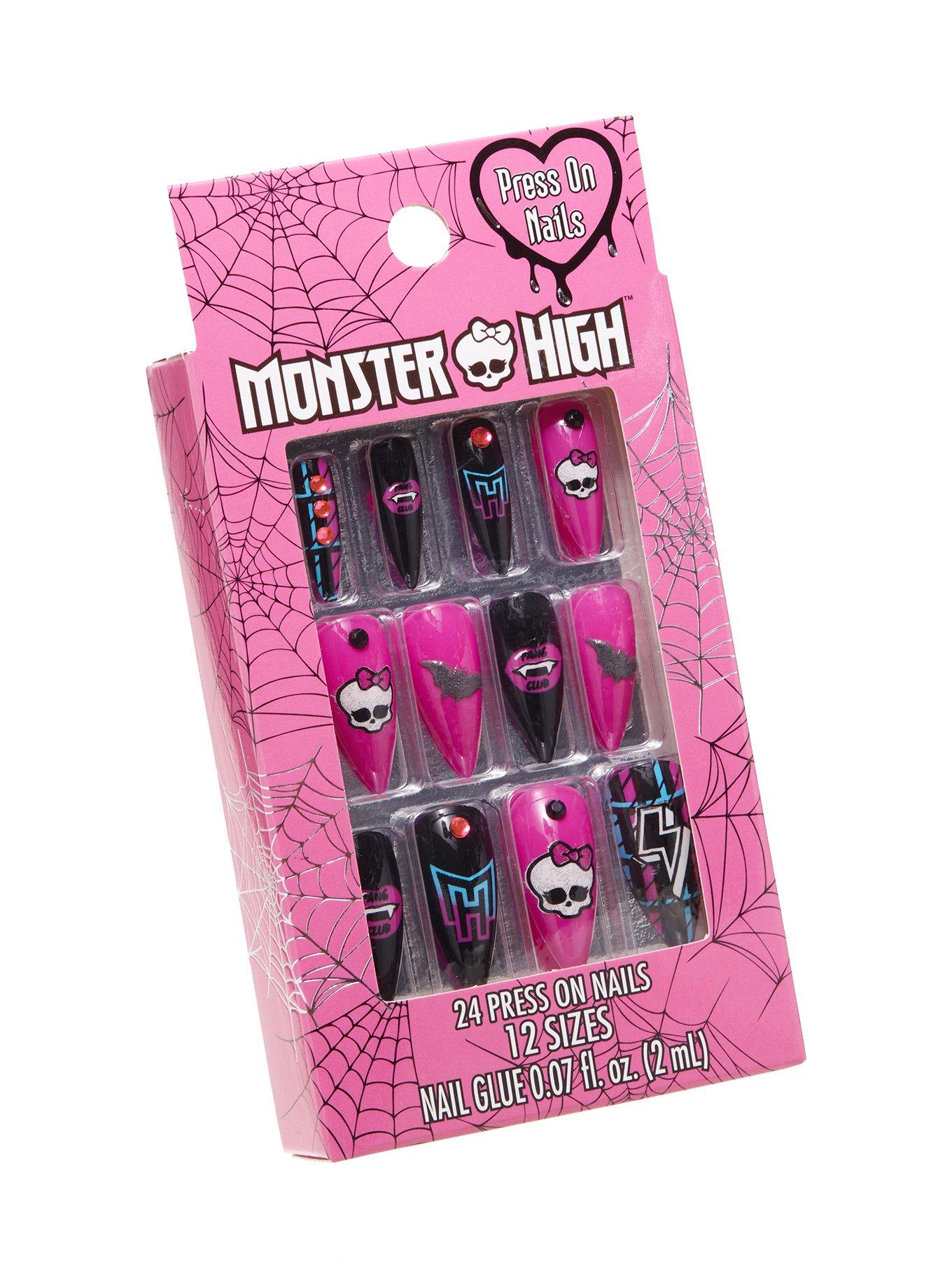 Monster High [K8659] - Coffret manucure 'Monster High' noir rose, Manicure  set 'Monster High' black pink., Manikure-set 'Monster High' schwarze rose.