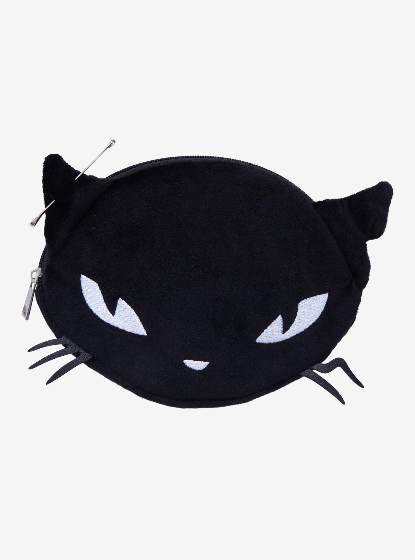 Emily The Strange Cat Figural Makeup Bag, , hi-res