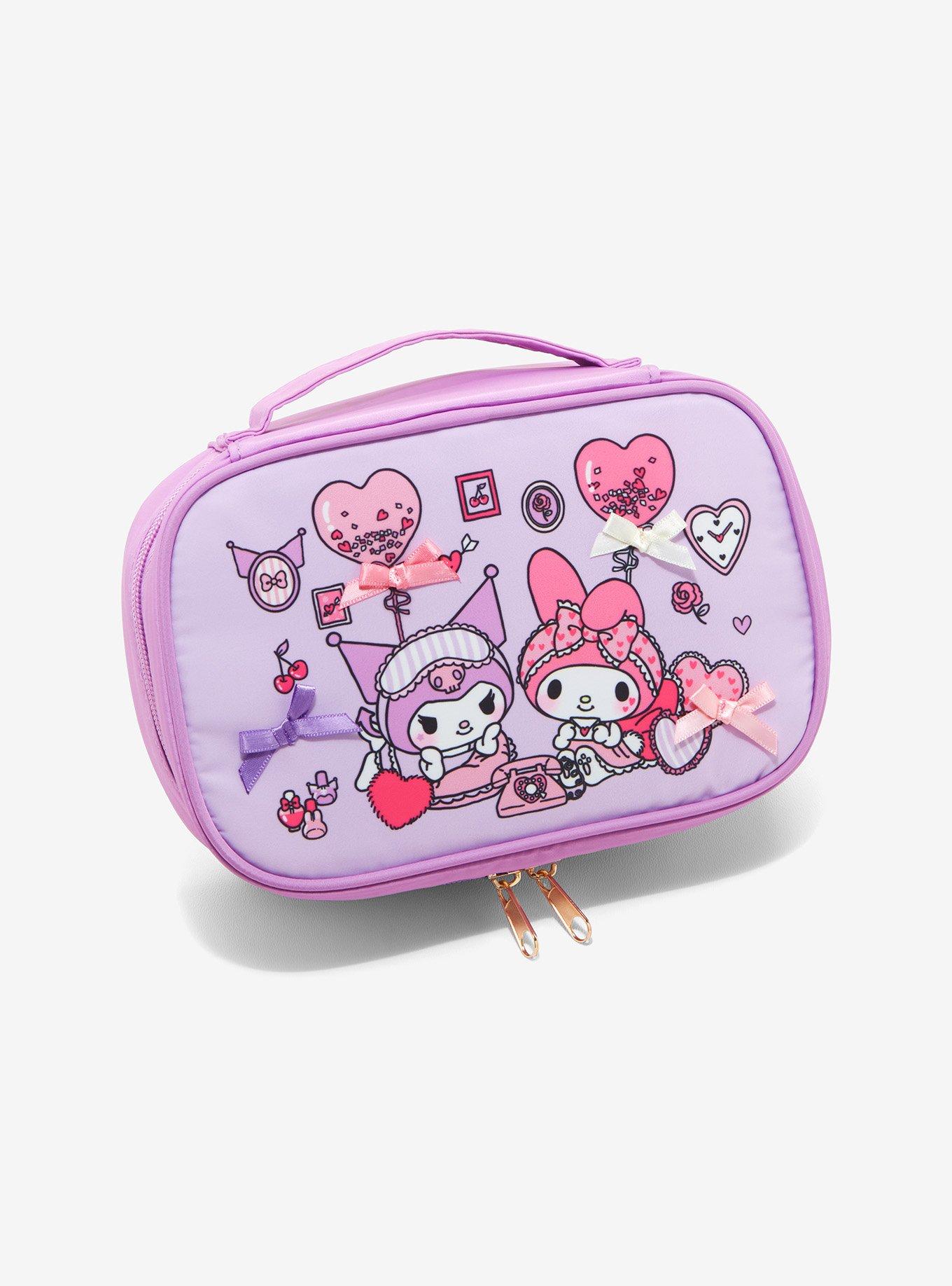 Plush Soft Kuromi Pastel Goth Makeup Purse Handbag Bag