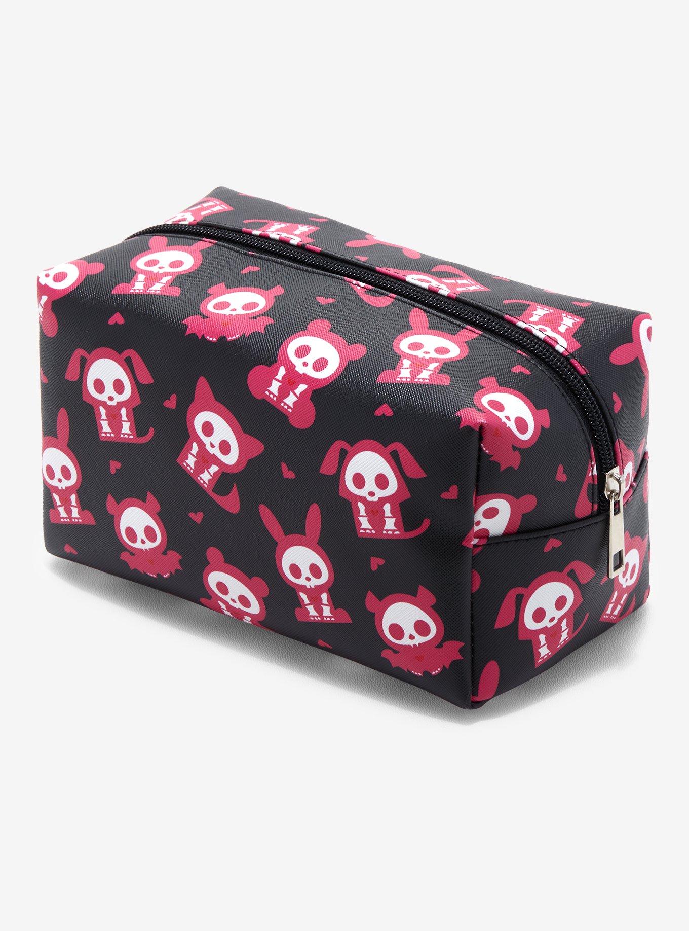 Skelanimals Black & Pink Character Makeup Bag, , hi-res
