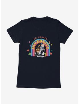 Looney Tunes Rainbow Diversity Womens T-Shirt, MIDNIGHT NAVY, hi-res