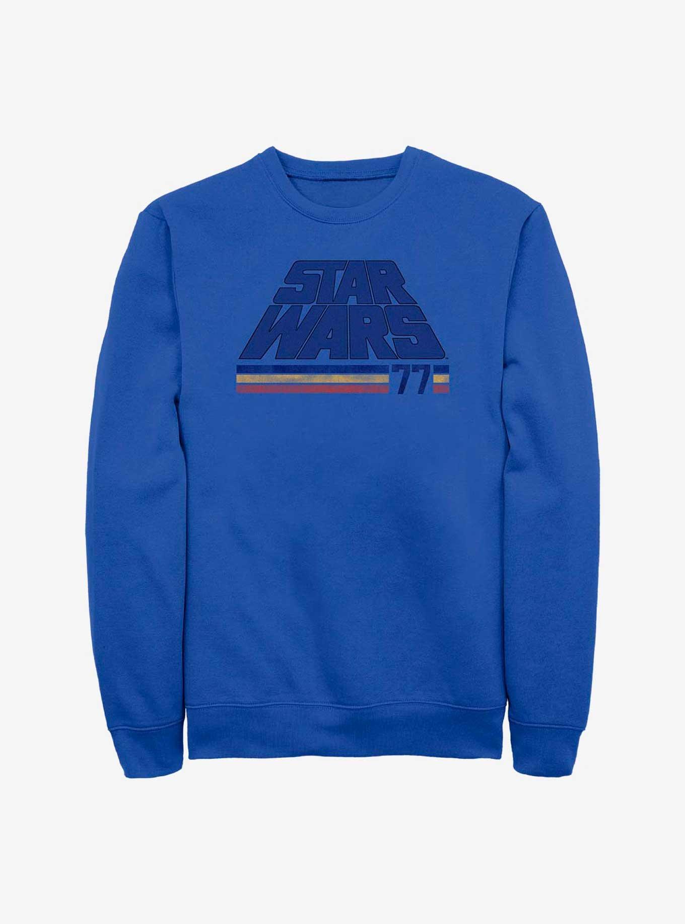 Star Wars Distressed Sweatshirt, ROYAL, hi-res