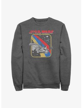 Star Wars Retro Falcon Sweatshirt, CHAR HTR, hi-res
