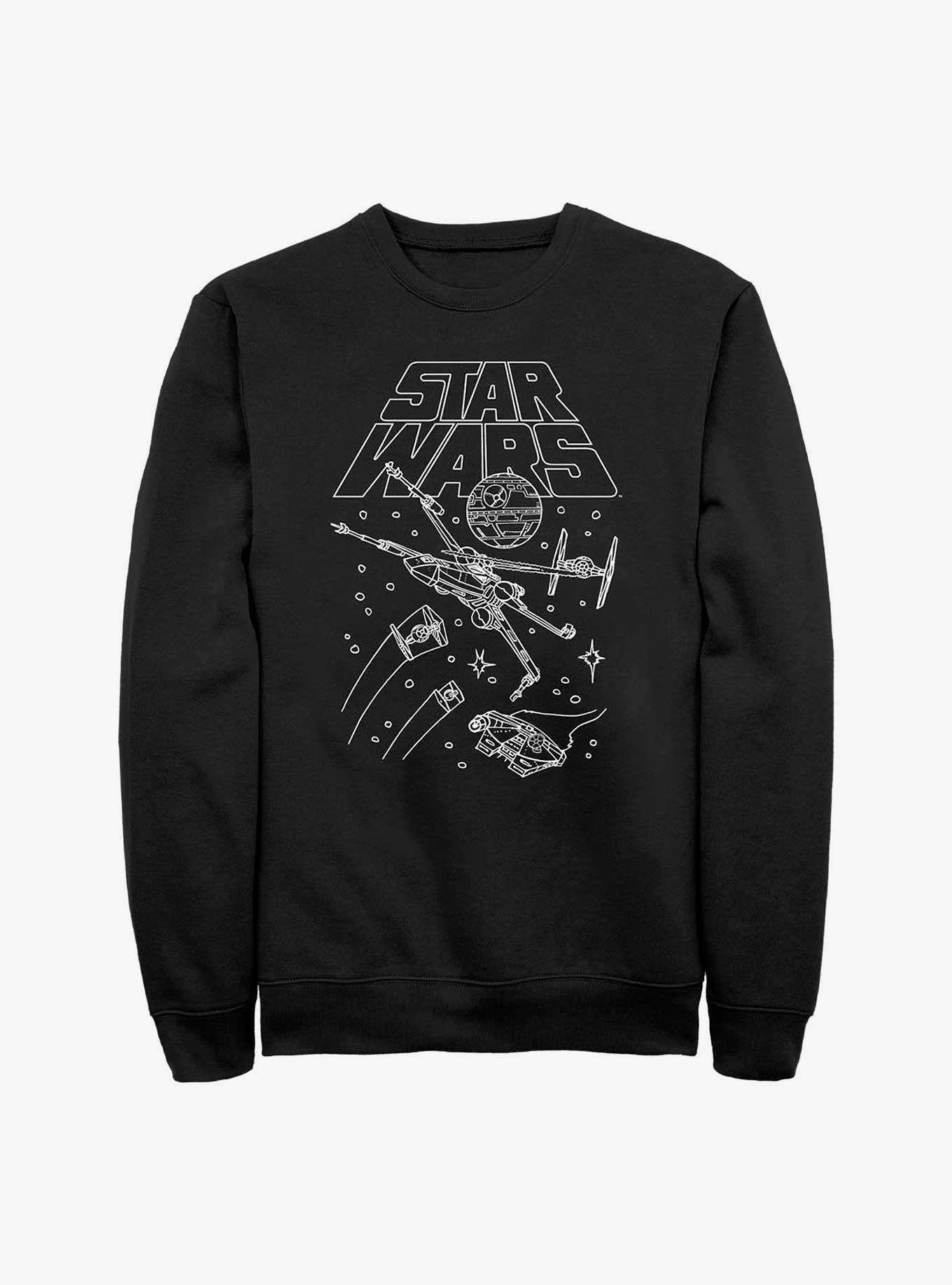 Star Wars Turn And Burn Sweatshirt, BLACK, hi-res