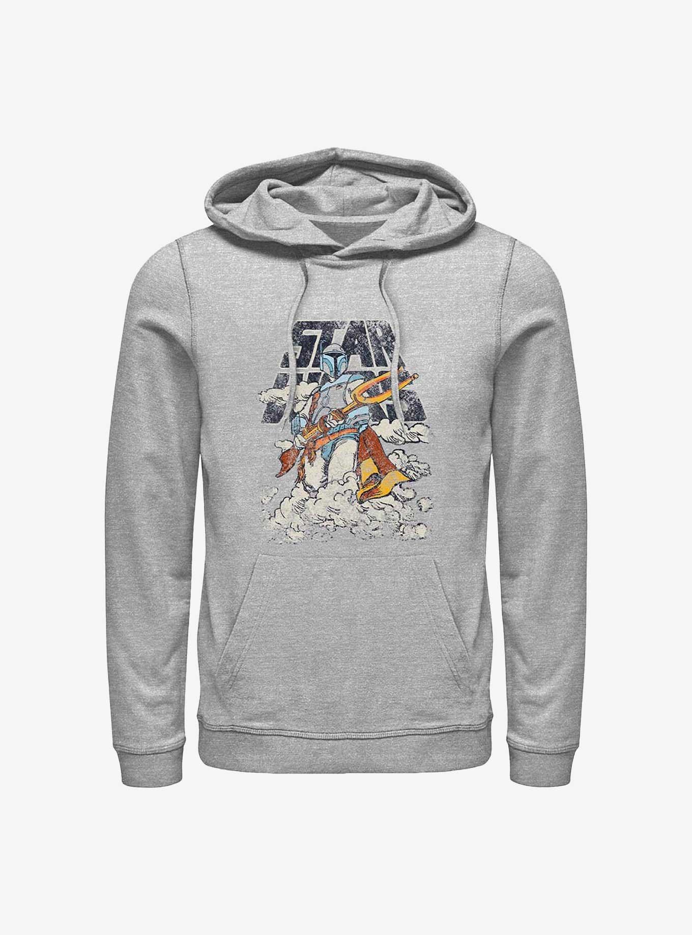 Star Wars Cloudy With A Fett Hoodie, ATH HTR, hi-res