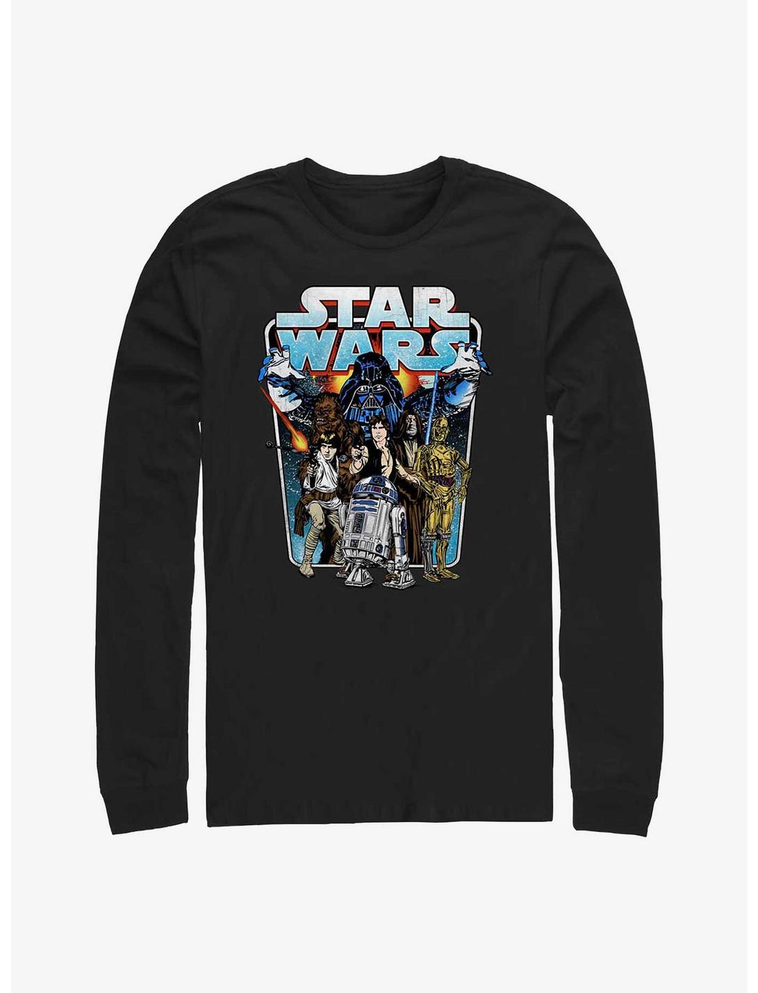 Star Wars Classic Battle Long Sleeve T-Shirt, BLACK, hi-res