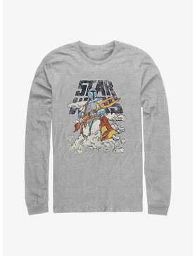 Star Wars Cloudy With A Fett Long Sleeve T-Shirt, , hi-res