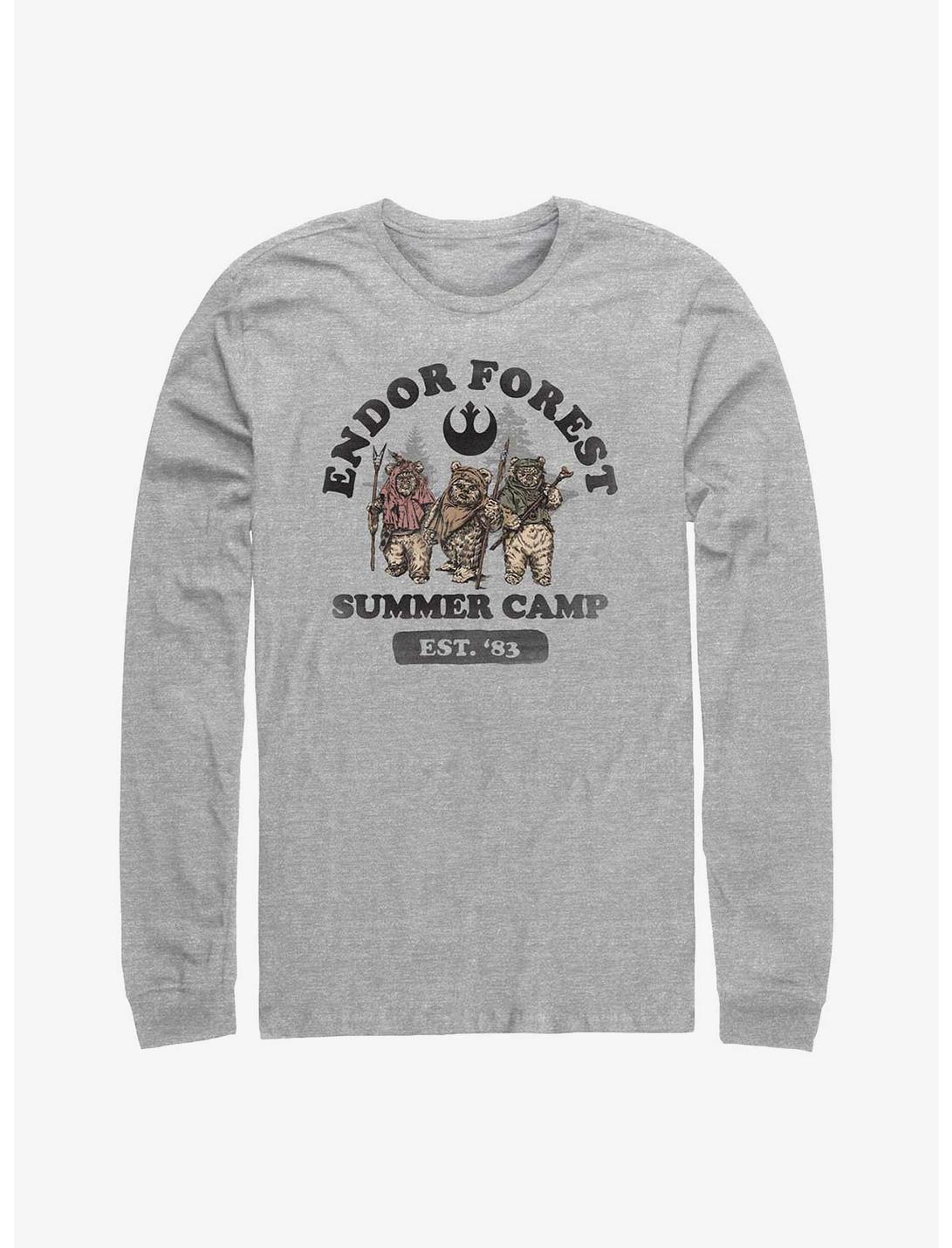 Star Wars Endor Summer Camp Long Sleeve T-Shirt, ATH HTR, hi-res