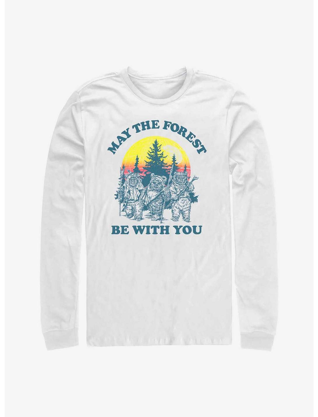 Star Wars Ewok Sunset Redux Long Sleeve T-Shirt, WHITE, hi-res