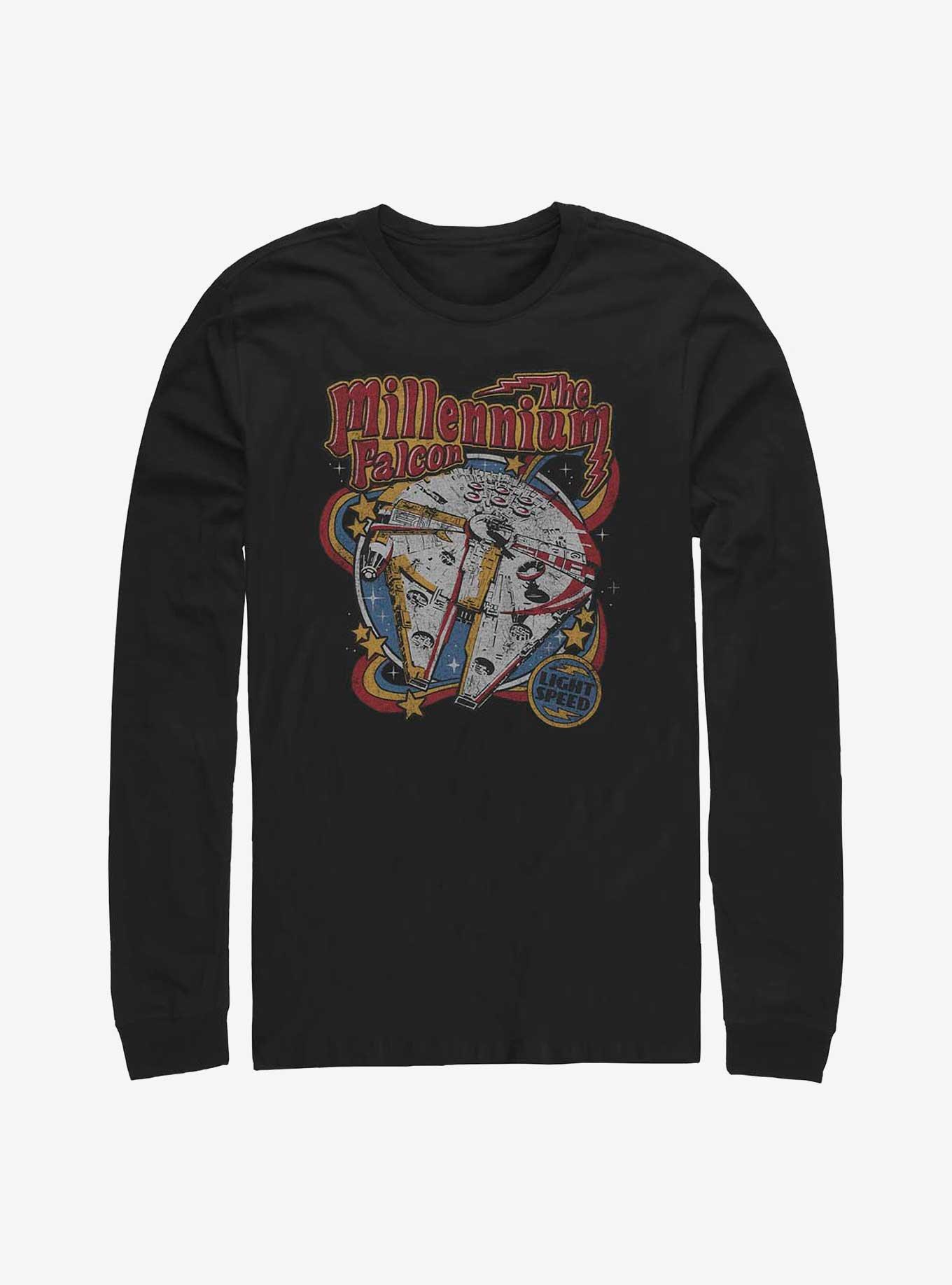 Star Wars Falcon Glam Long Sleeve T-Shirt, BLACK, hi-res