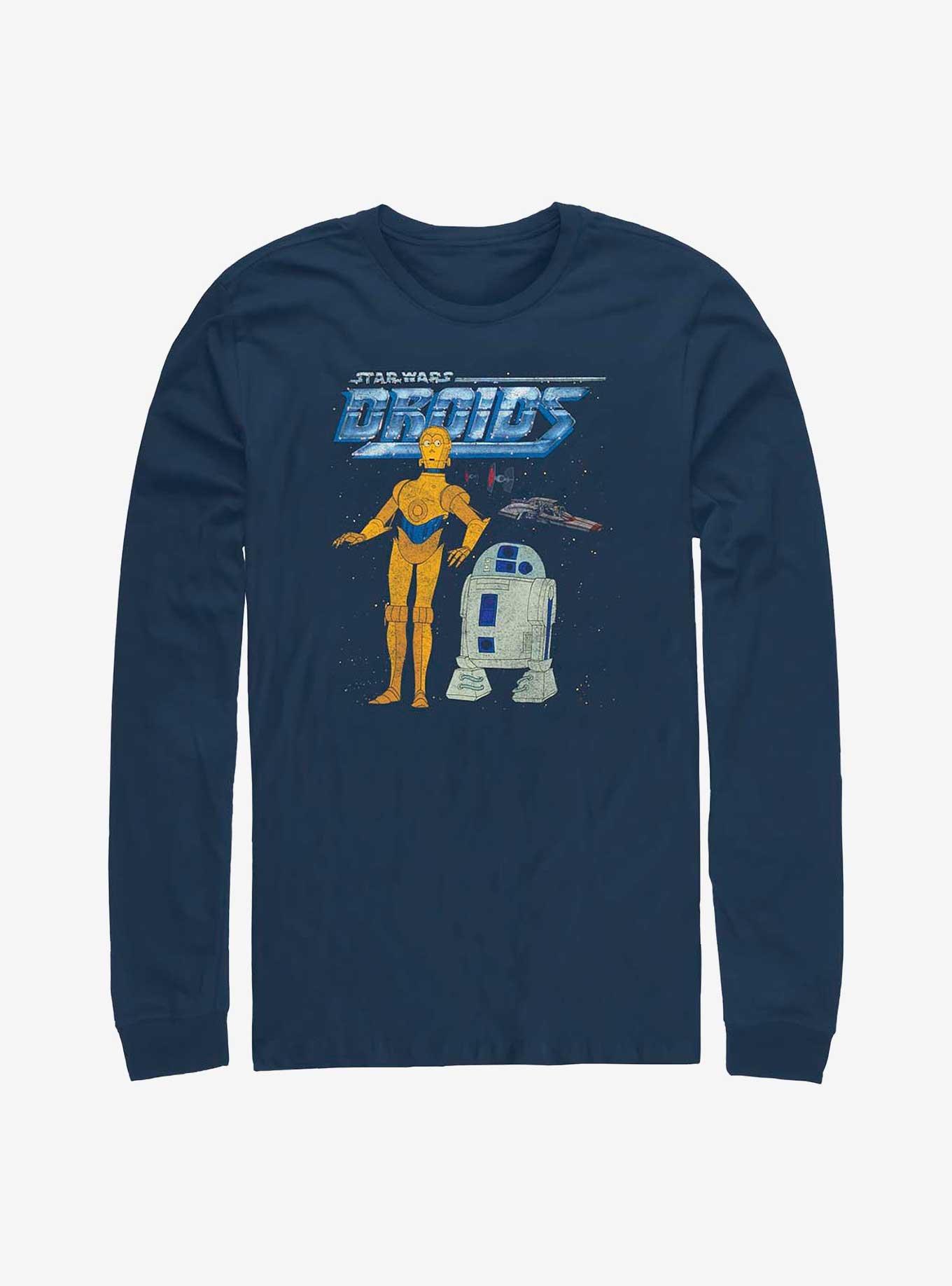 Star Wars R2 And C-3Po Long Sleeve T-Shirt, NAVY, hi-res