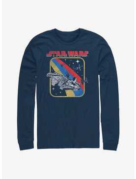 Star Wars Retro Falcon Long Sleeve T-Shirt, , hi-res