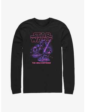 Star Wars Saga Continues Long Sleeve T-Shirt, , hi-res