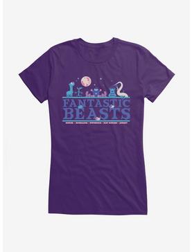 Fantastic Beasts Moon Beasts Girls T-Shirt, PURPLE, hi-res
