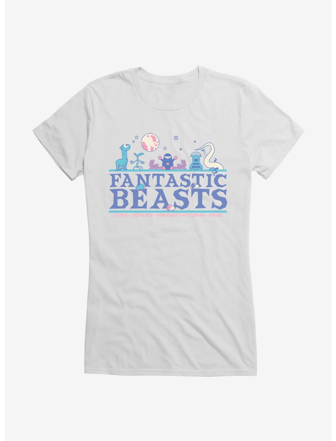 Fantastic Beasts Moon Beasts Girls T-Shirt, WHITE, hi-res