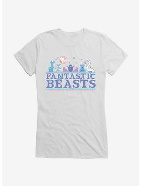 Fantastic Beasts Moon Beasts Girls T-Shirt, WHITE, hi-res