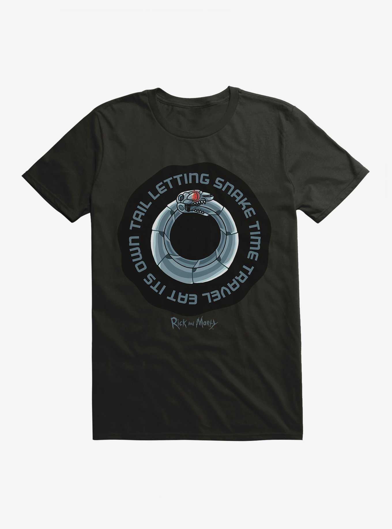 Rick And Morty Snake Time Travel T-Shirt, , hi-res