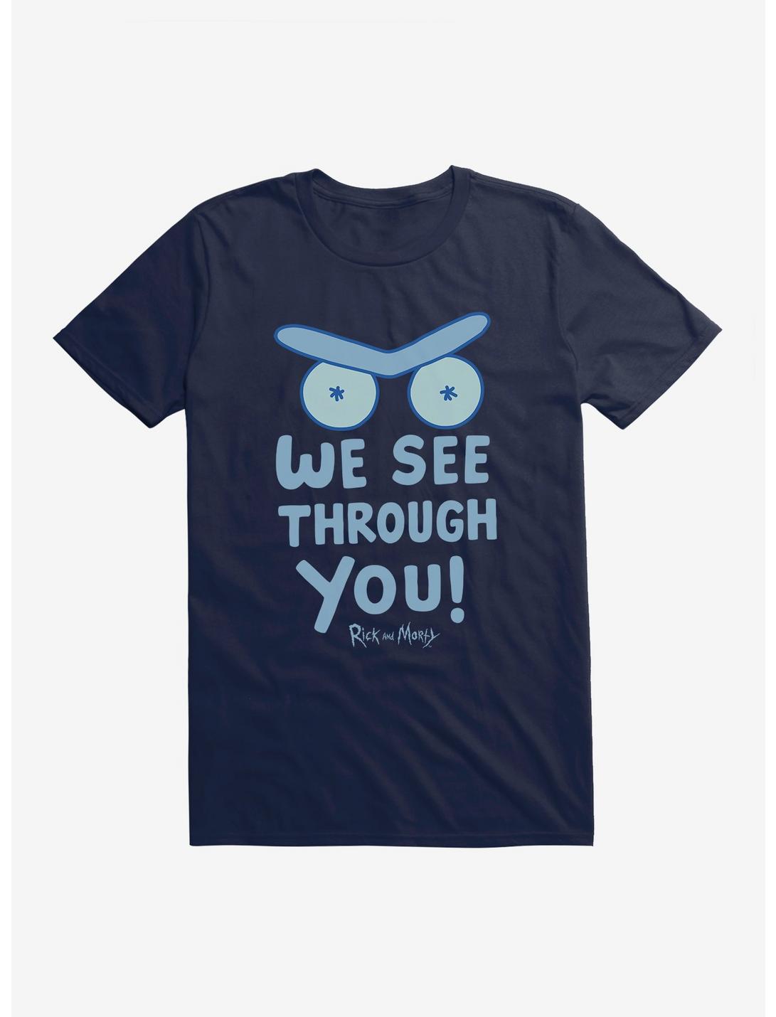Rick And Morty We See You T-Shirt, MIDNIGHT NAVY, hi-res