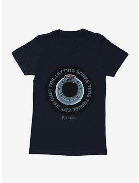 Rick And Morty Snake Time Travel Womens T-Shirt, MIDNIGHT NAVY, hi-res