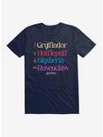 Harry Potter Houses Lineup T-Shirt, MIDNIGHT NAVY, hi-res