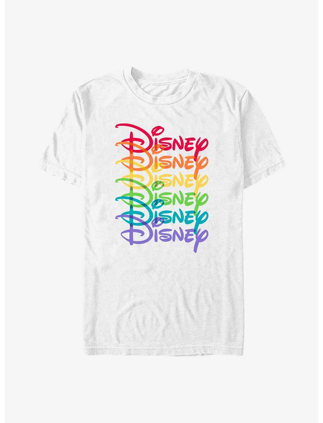 Disney Channel Logo Stack Pride T-Shirt, WHITE, hi-res