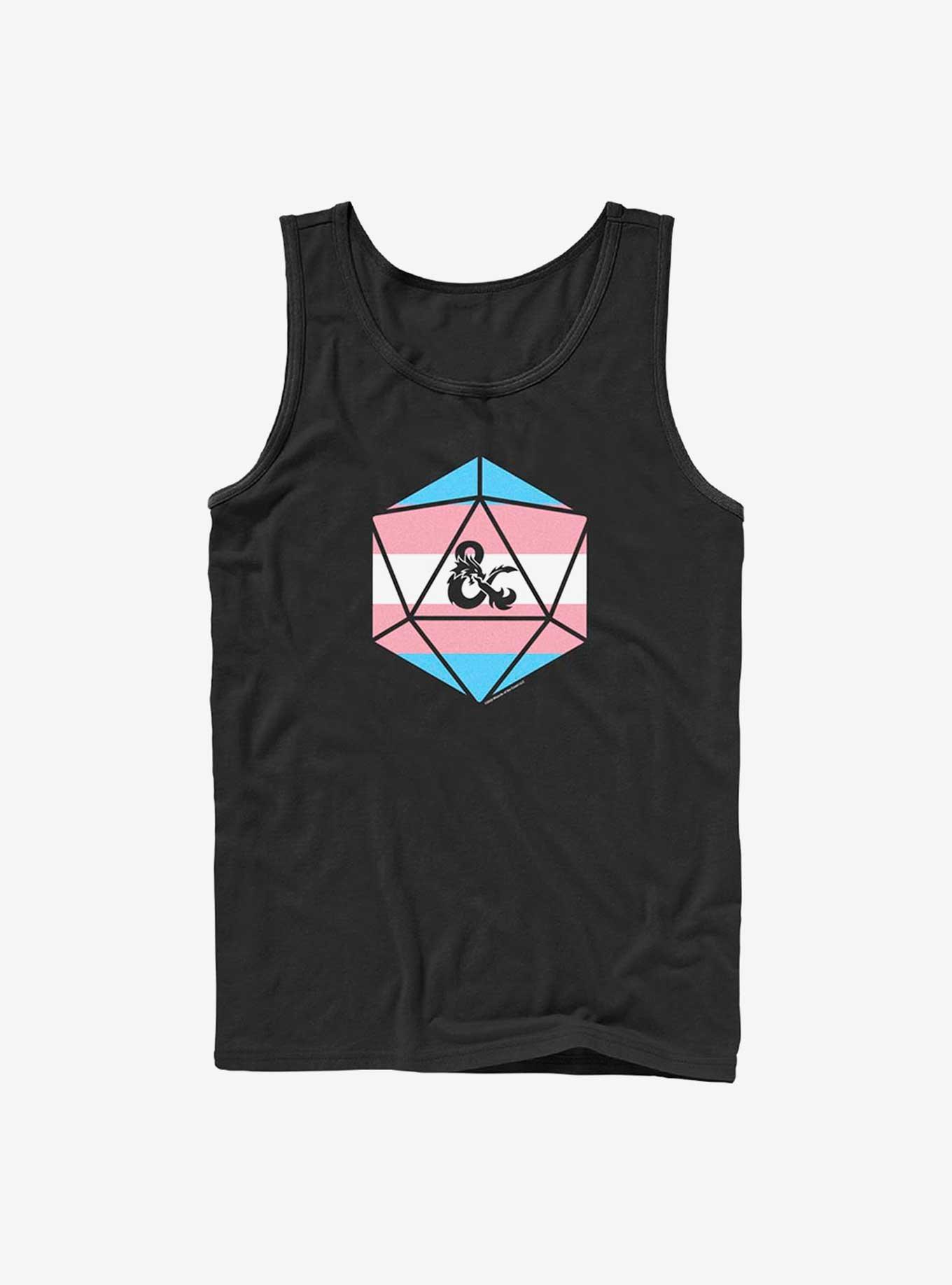 Dungeons & Dragons Transgender Pride Dice Pride Tank, BLACK, hi-res