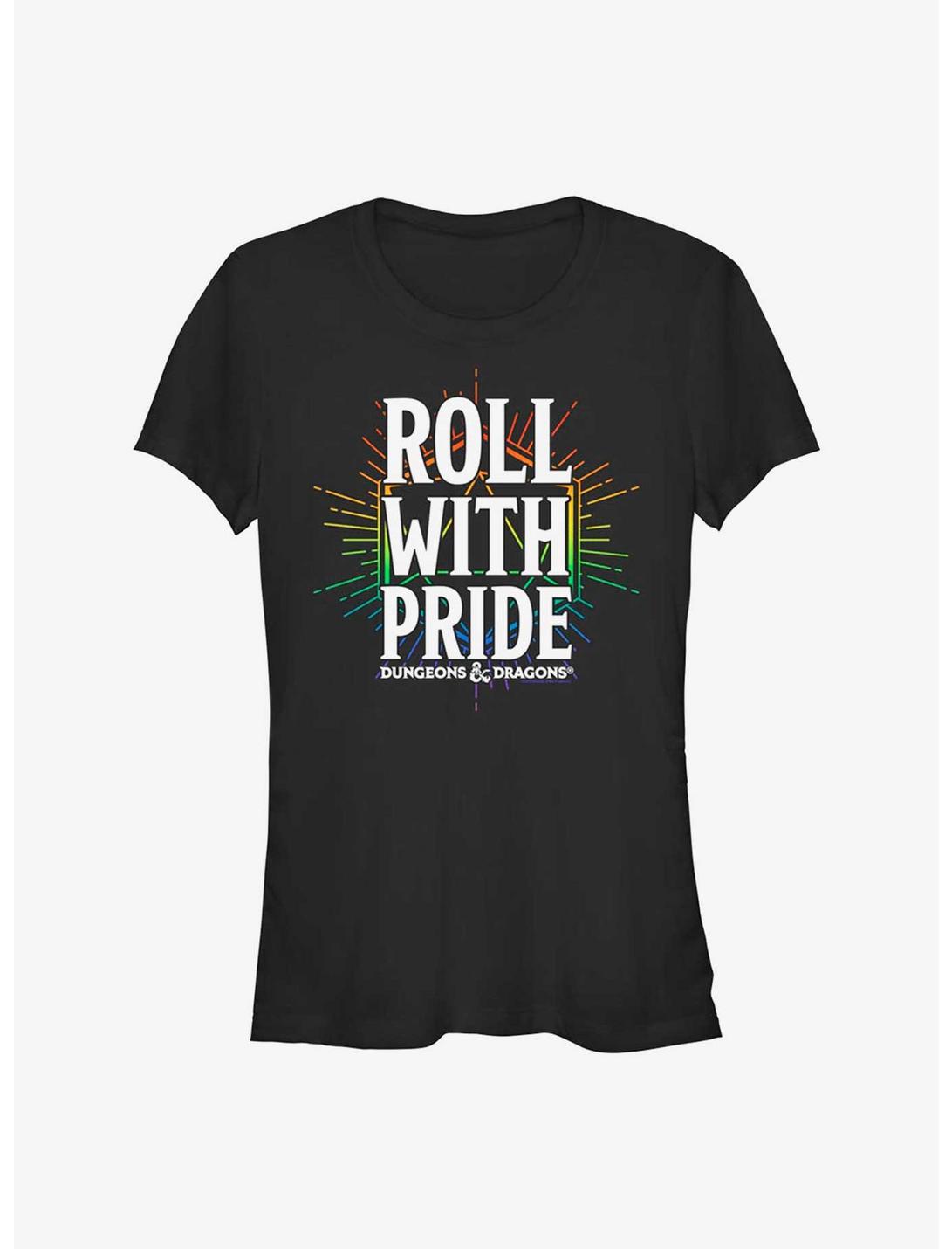 Dungeons & Dragons Roll With Pride Pride T-Shirt, BLACK, hi-res